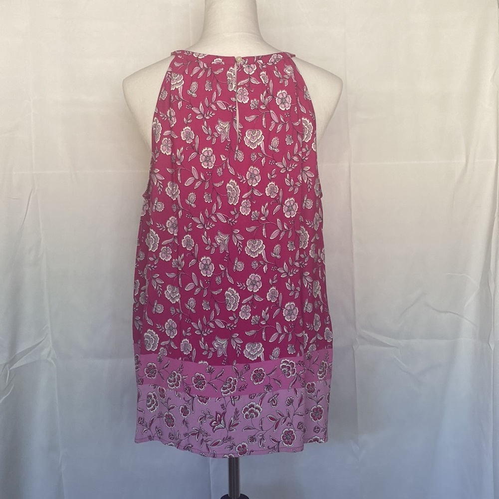 LOFT NWT Floral Shirred Halter Top, LARGE - Picture 5 of 6